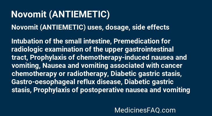 Novomit (ANTIEMETIC)