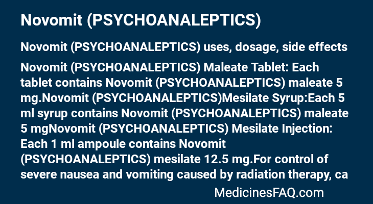 Novomit (PSYCHOANALEPTICS)