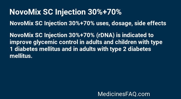 NovoMix SC Injection 30%+70%