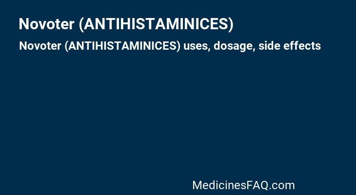 Novoter (ANTIHISTAMINICES)