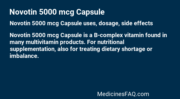 Novotin 5000 mcg Capsule