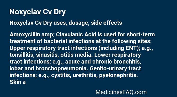 Noxyclav Cv Dry