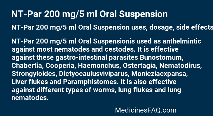 NT-Par 200 mg/5 ml Oral Suspension