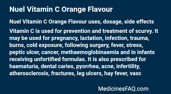 Nuel Vitamin C Orange Flavour