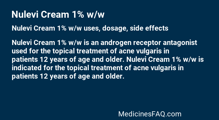 Nulevi Cream 1% w/w