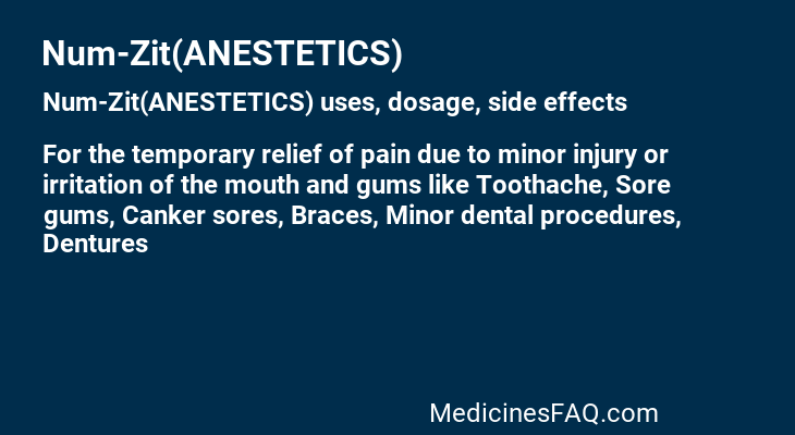 Num-Zit(ANESTETICS)