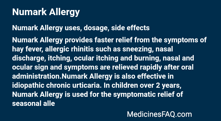 Numark Allergy