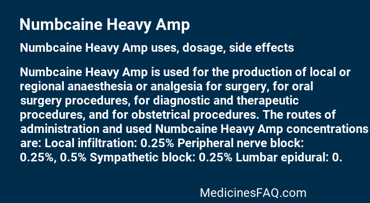 Numbcaine Heavy Amp