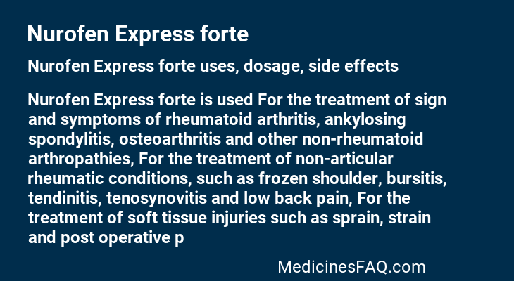 Nurofen Express forte