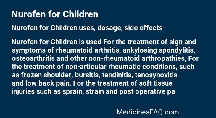 Nurofen for Children