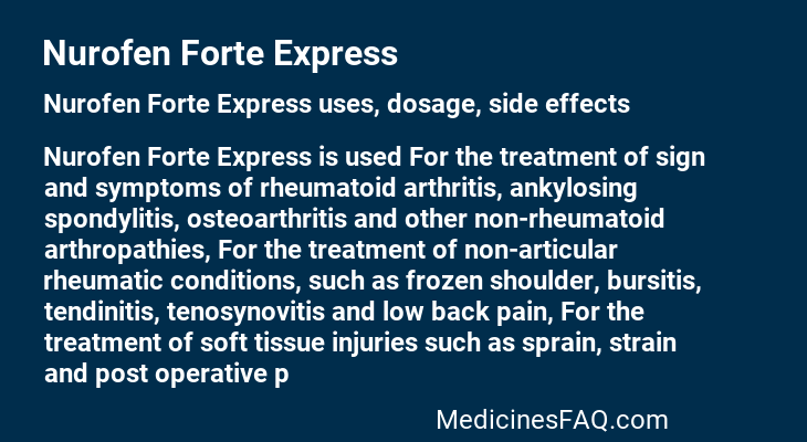 Nurofen Forte Express