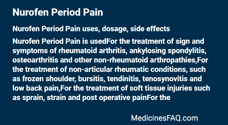 Nurofen Period Pain