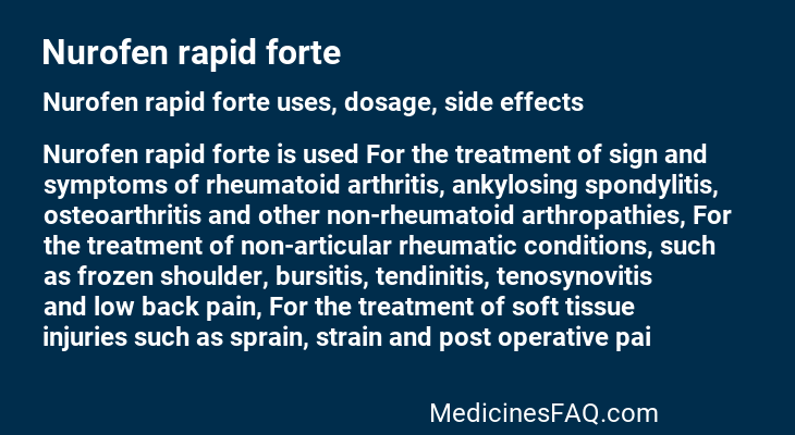 Nurofen rapid forte