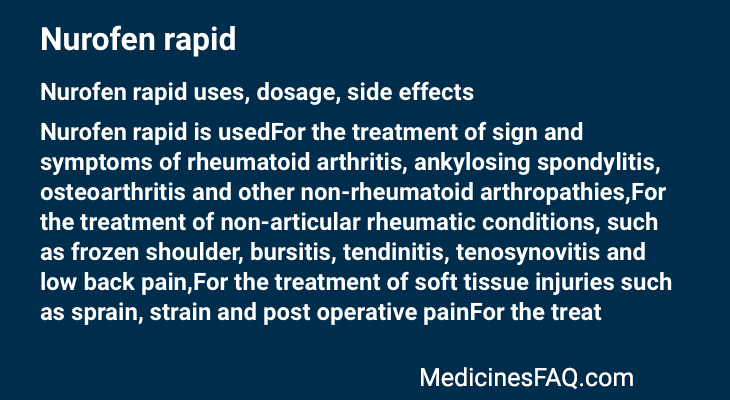 Nurofen rapid