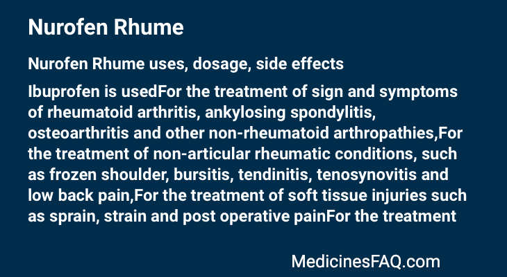 Nurofen Rhume