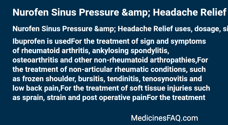 Nurofen Sinus Pressure & Headache Relief