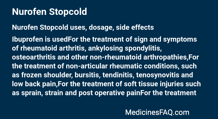 Nurofen Stopcold