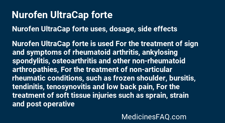 Nurofen UltraCap forte