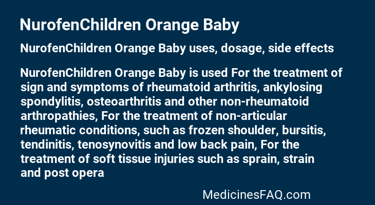 NurofenChildren Orange Baby
