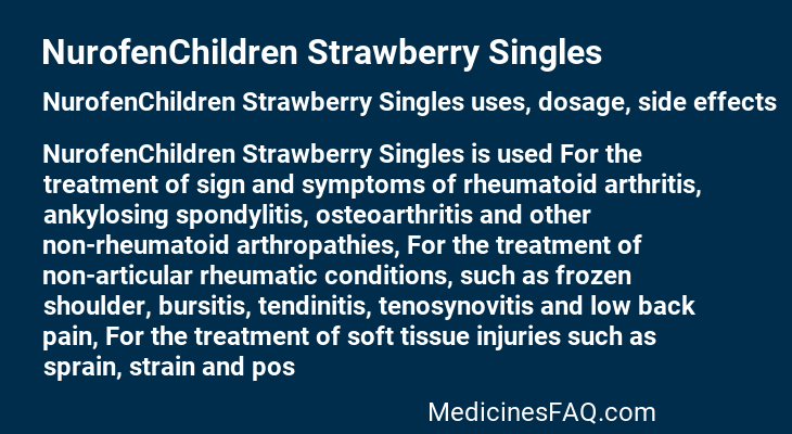 NurofenChildren Strawberry Singles