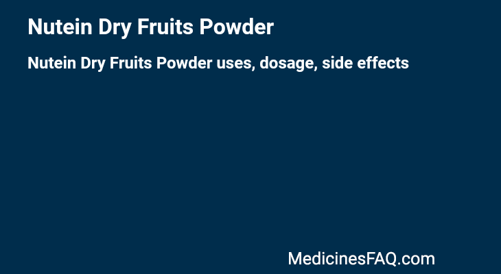 Nutein Dry Fruits Powder