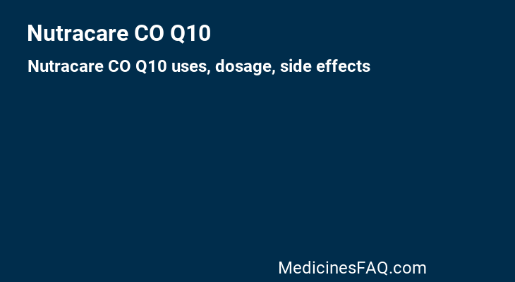 Nutracare CO Q10