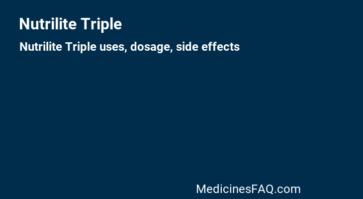 Nutrilite Triple