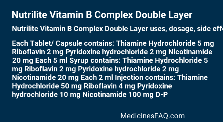 Nutrilite Vitamin B Complex Double Layer
