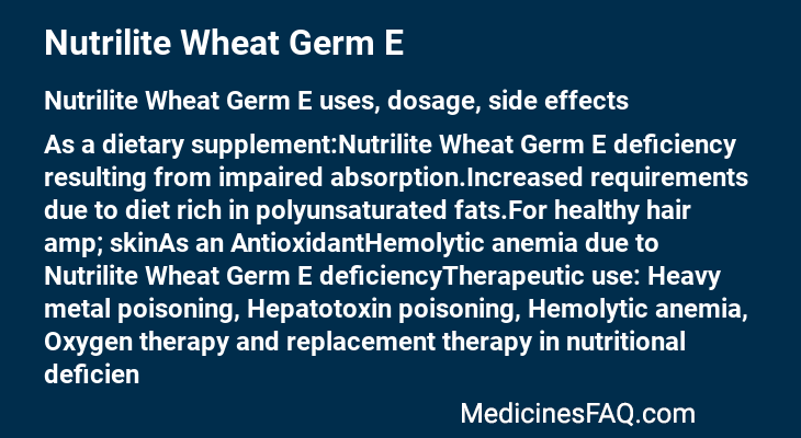 Nutrilite Wheat Germ E