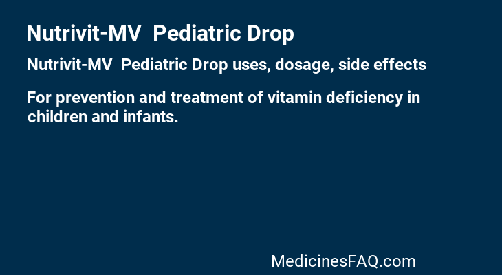 Nutrivit-MV  Pediatric Drop