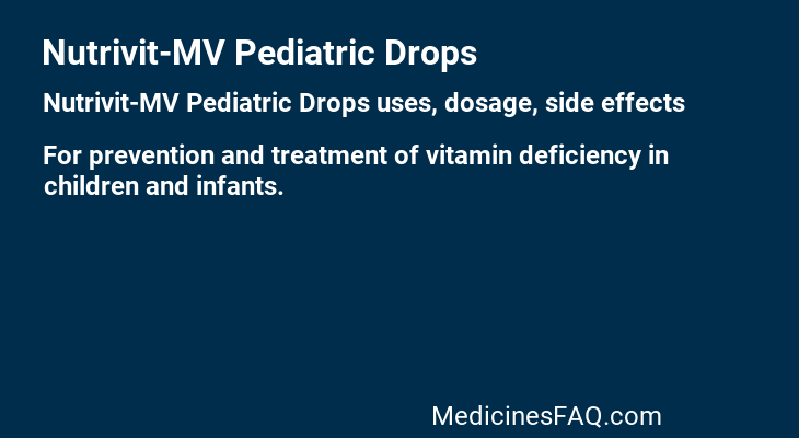 Nutrivit-MV Pediatric Drops