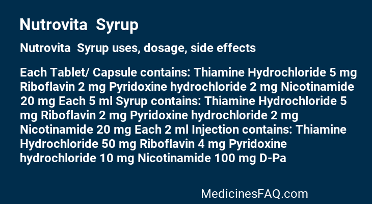 Nutrovita  Syrup