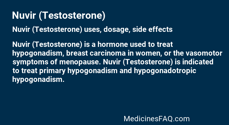 Nuvir (Testosterone)