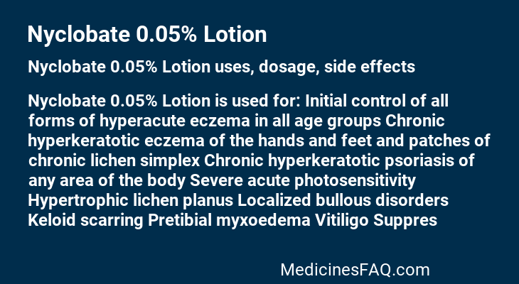 Nyclobate 0.05% Lotion