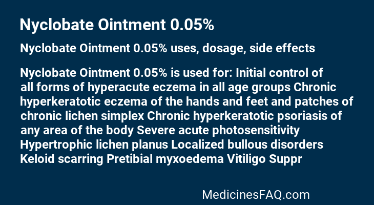 Nyclobate Ointment 0.05%