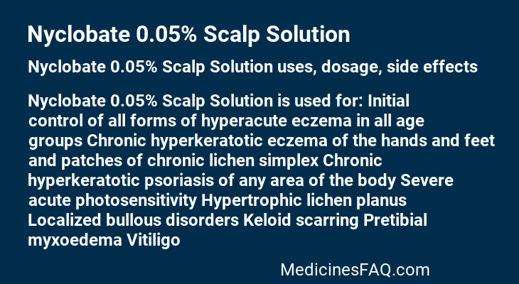 Nyclobate 0.05% Scalp Solution