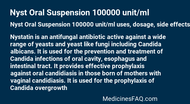 Nyst Oral Suspension 100000 unit/ml