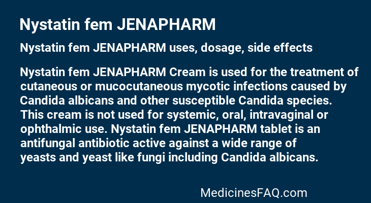 Nystatin fem JENAPHARM