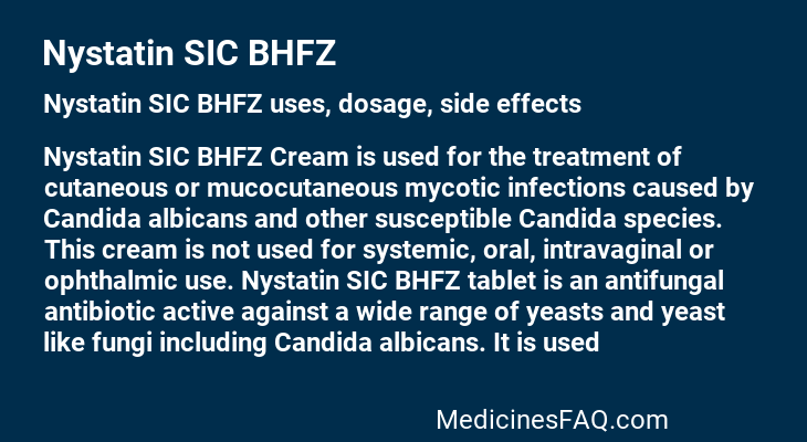 Nystatin SIC BHFZ