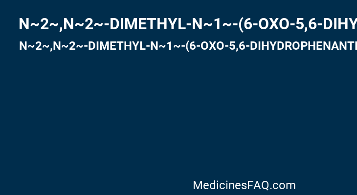 N~2~,N~2~-DIMETHYL-N~1~-(6-OXO-5,6-DIHYDROPHENANTHRIDIN-2-YL)GLYCINAMIDE