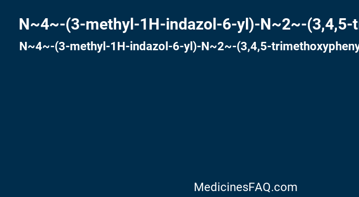 N~4~-(3-methyl-1H-indazol-6-yl)-N~2~-(3,4,5-trimethoxyphenyl)pyrimidine-2,4-diamine