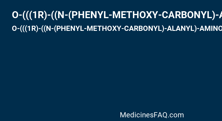 O-(((1R)-((N-(PHENYL-METHOXY-CARBONYL)-ALANYL)-AMINO)METHYL)HYDROXYPHOSPHINYL)3-L-PHENYLLACTATE
