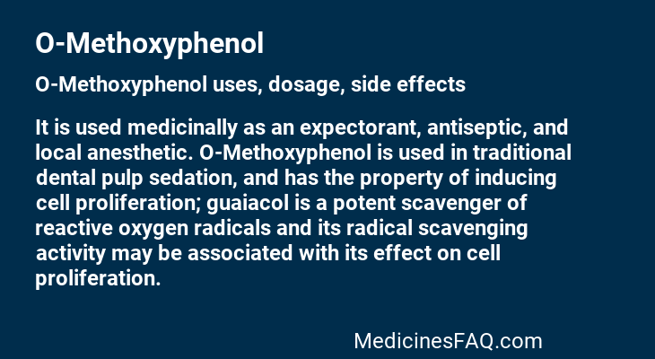 O-Methoxyphenol