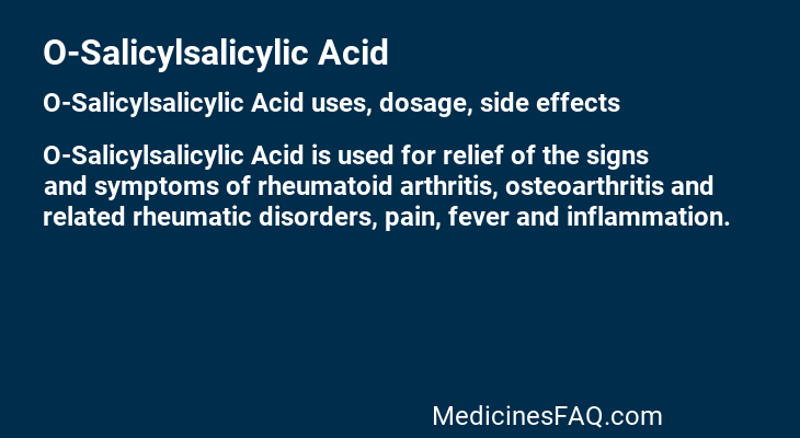 O-Salicylsalicylic Acid