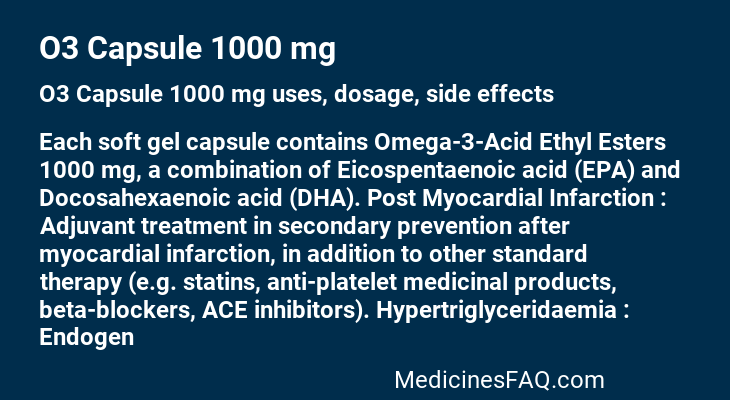 O3 Capsule 1000 mg