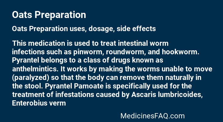 Oats Preparation
