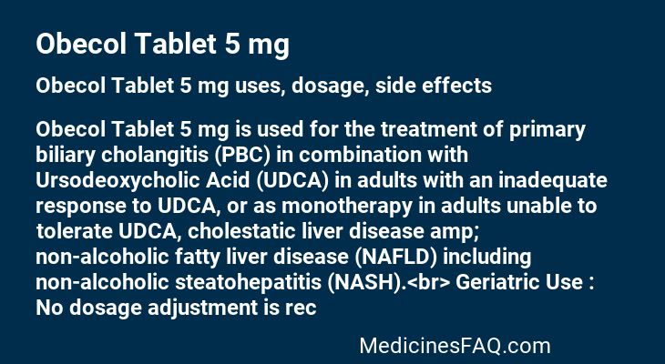 Obecol Tablet 5 mg