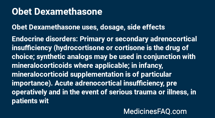 Obet Dexamethasone