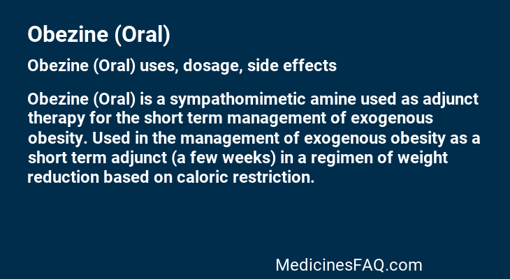 Obezine (Oral)