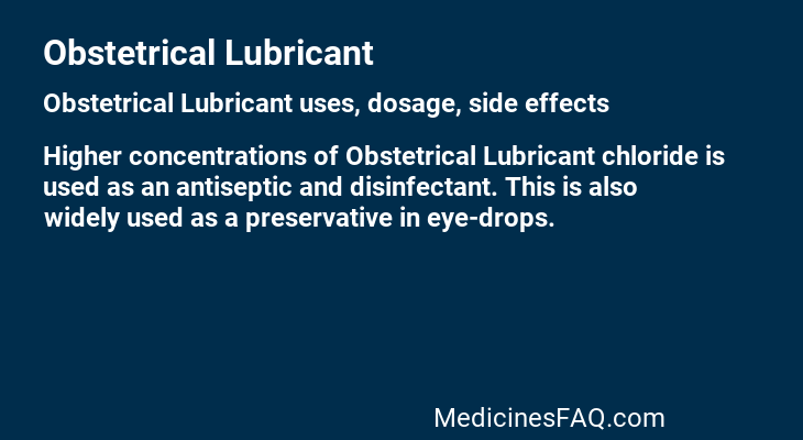 Obstetrical Lubricant
